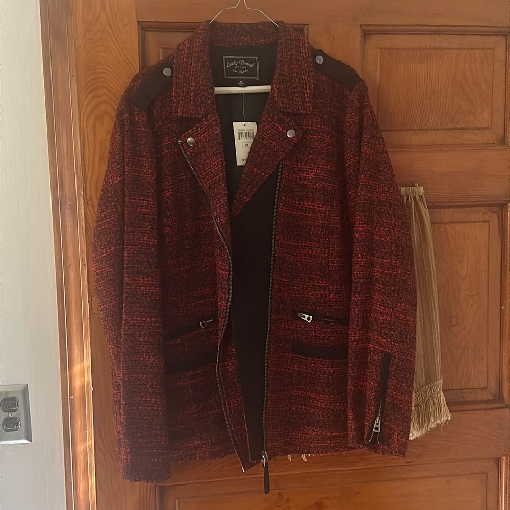 Lucky brand tweeted jacket with tags never worn